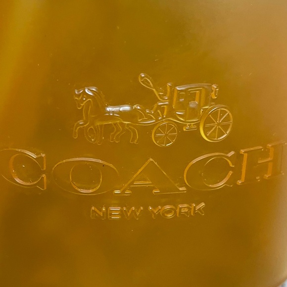 Coach Yellow Slides Size 7 Ulyssa Rubber Slide Buttercup - Picture 2 of 13